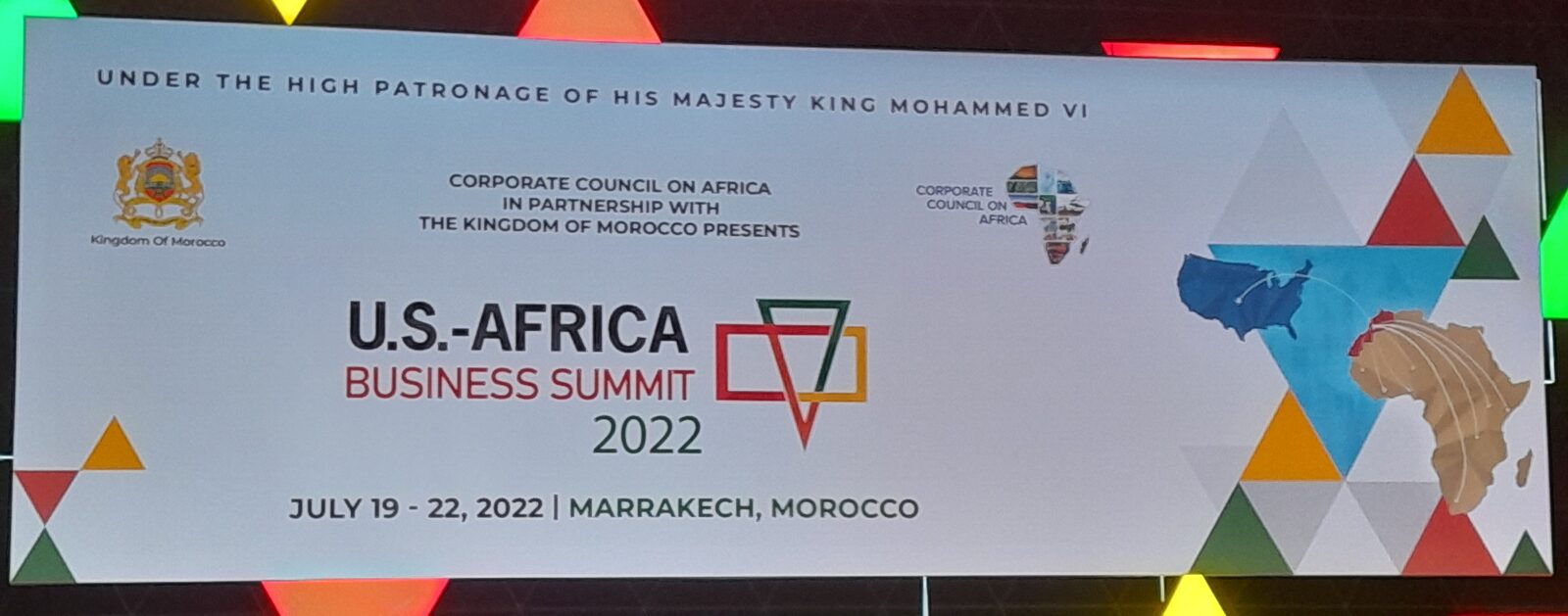 Bannière officielle U.S.-Africa Business Summit 2022